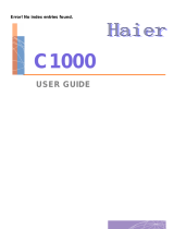 Haier C1000 User manual