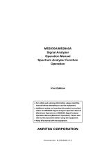 Anritsu MS2840A Operating instructions