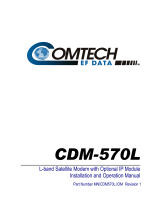 Comtech EF Data Vipersat CDM-570L Operating instructions