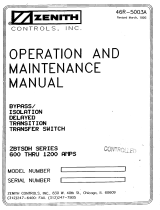 Zenith ZBTSDH SERIES Operation and Maintenance Manual