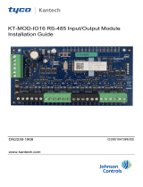 Johnson Controls Tyco Kantech KT-MOD-IO16 Installation guide