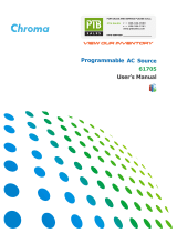 Chroma 61705 User manual