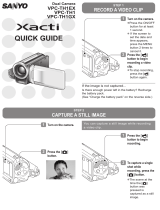 Sanyo VPC-TH1BL Quick Manual