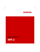 Sangean WR-2CL User manual