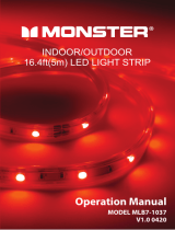 Monster MLB7-1037-RGB Indoor/Outdoor 16.4ft(5) LED Light Strip User manual