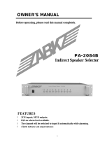 DSPPA ABK PA-2084B Owner's manual