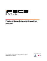 Ericsson iPECS-300 Feature Description And Operation Manual