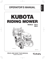 Kubota G23-2 User manual