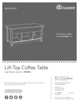 Sauder Edge Water Lift-Top Coffee Table 414856 Operating instructions