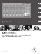 Behringer EURODESK SX3282 Quick start guide