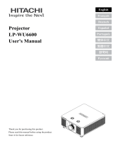 Hitachi LP-WU6600 User manual