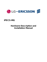 LG-Ericsson iPECS-MG Hardware Description And Installation Manual