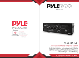 Pyle PCAU46BA Audio Speaker Power Amplifier User manual