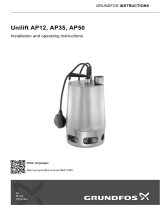 Grundfos Unilift AP12 Installation And Operating Instructions Manual