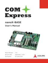 ADLINK Technology COM Express nanoX-BASE User manual