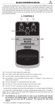 Behringer BLUES OVERDRIVE BO300 User manual