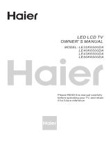 Haier LE32K6500DA Owner's manual