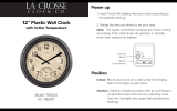 La Crosse Clock Co. T84220 User manual