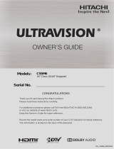 Hitachi Ultravision C55M6 Owner's manual