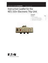 Eaton K-frame 310+ electronic trip unit Owner's manual