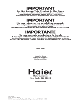 Haier HWF5300AW User manual