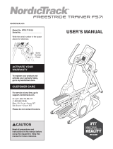 NordicTrack Freestride Trainer FS7i User manual