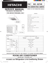 Hitachi RAC-50NH5 User manual