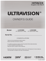 Hitachi LU43V809 Owner's manual
