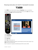 Dish TV FreeviewHD T1000 Retuning Instructions