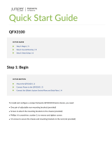 Juniper QFX3100 Quick start guide