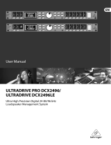 Behringer DCX2496LE User manual