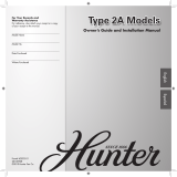 Hunter Fan 25703 Owner's manual