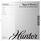 Hunter Fan 20551 Owner's manual