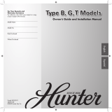 Hunter Fan 21543 Owner's manual