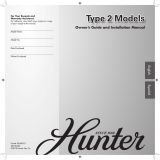 Hunter Fan 21316 Owner's manual