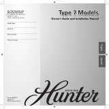 Hunter Fan Type User manual