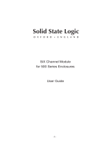 Solid State Logic 500 Series SiX Channel Module User guide