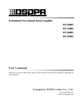 DSPPA MX1000II User manual