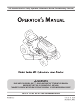 MTD Series 610 User manual