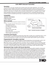 Digital Monitoring Products 1101-WINT Universal Transmitter Installation guide