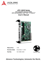 ADLINK Technology cPCI-6620/847E User manual