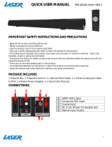 Laser Bluetooth Audio Soundbar User manual