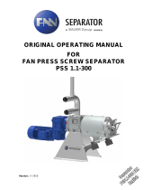 Bauer FAN Separator PSS 1.1-300 Operating instructions