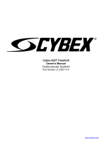 CYBEX 625T Owner's manual