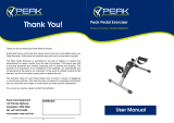 PEAK Pedal Exerciser User manual
