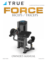 True Fitness SD1001 Biceps/Triceps User manual