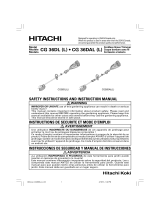 Hitachi CG 36DL User manual