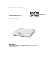 Sanyo VSP-SV2000 User manual