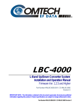 Comtech EF Data CD-MNLBC4000 Operating instructions