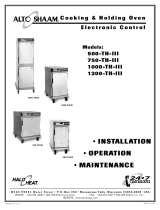 Alto-Shaam Halo Heat 1000-TH/III Installation Operation & Maintenance